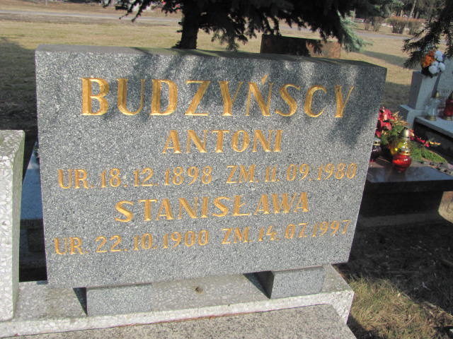 Antoni BUDZYŃSKI 1898 Toruń - Grobonet - Wyszukiwarka osób pochowanych