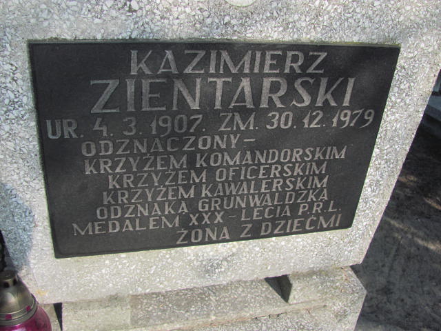 Kazimierz ZIENTARSKI 1907 Toruń - Grobonet - Wyszukiwarka osób pochowanych