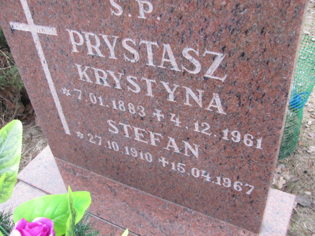 Krystyna PRYSTASZ 1883 Toruń - Grobonet - Wyszukiwarka osób pochowanych