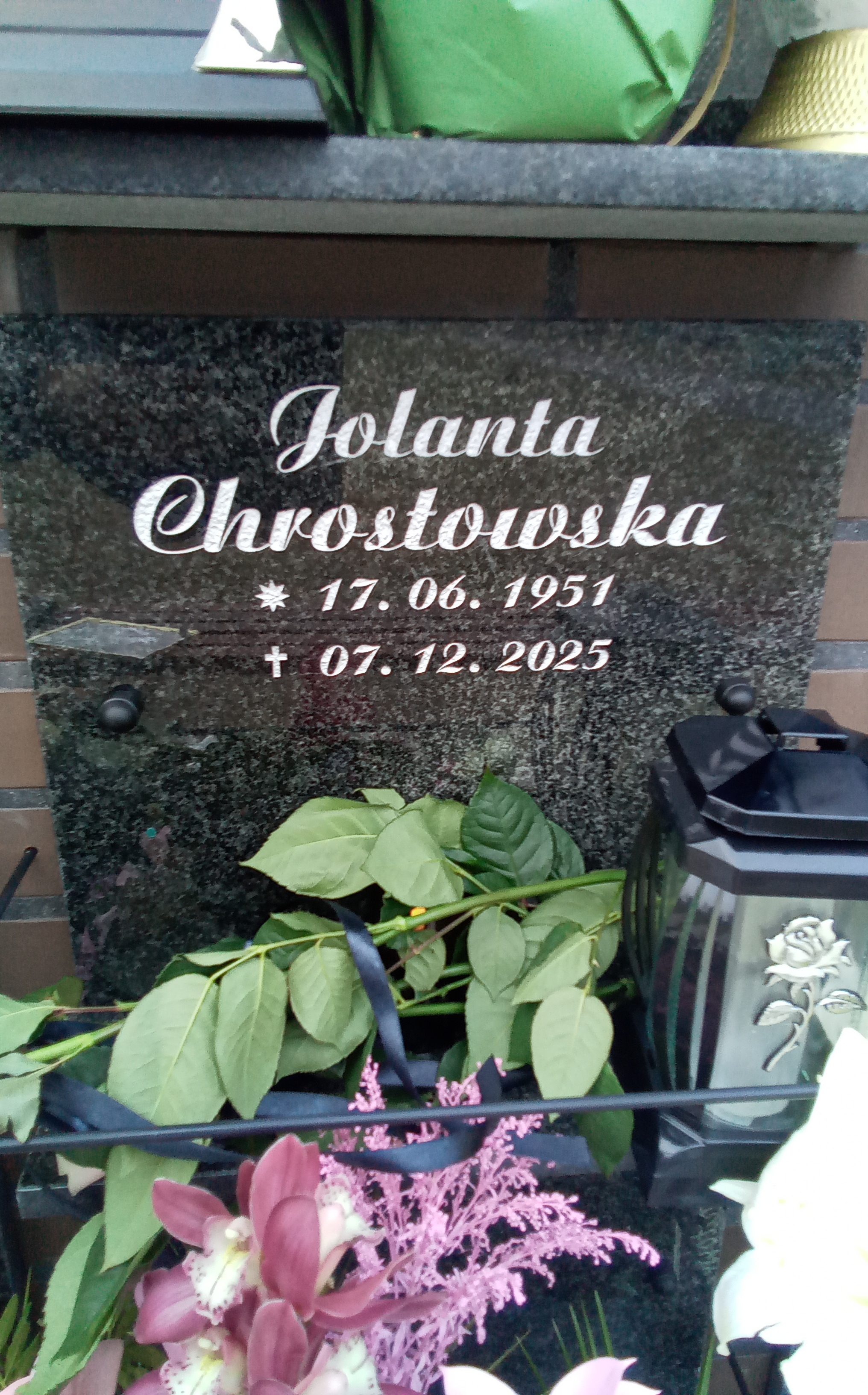 Grób JOLANTA CHROSTOWSKA
