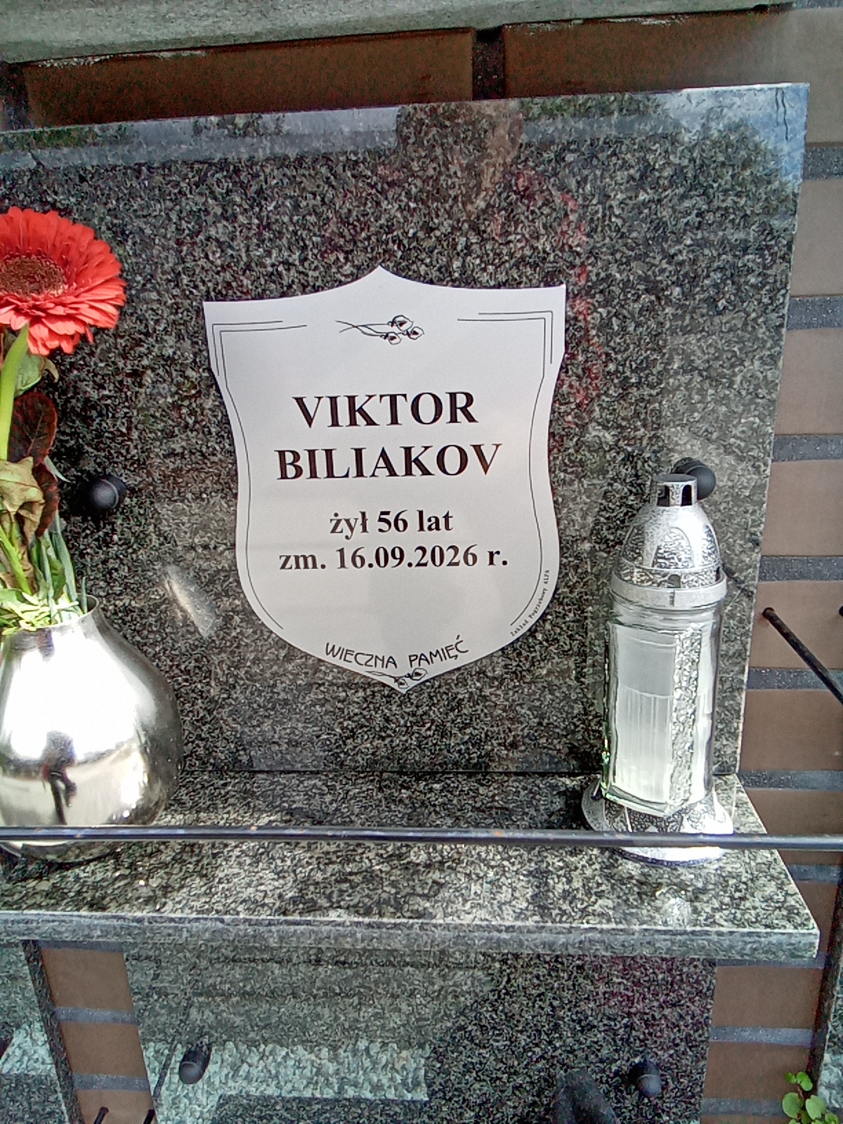 Grób VIKTOR BILIAKOV