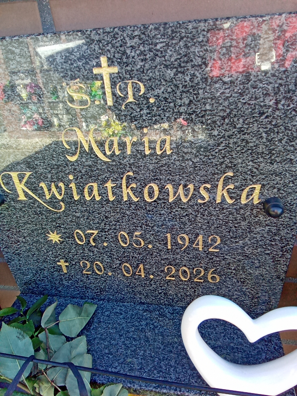 Grób MAria KWIATKOWSKA