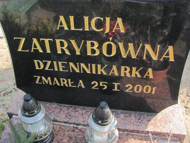 Alicja ZATRYB 1925 Toruń - Grobonet - Wyszukiwarka osób pochowanych