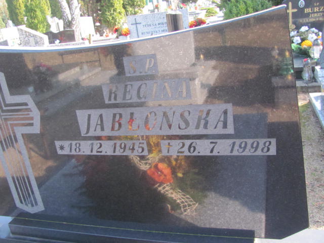 Regina JABŁOŃSKA 1945 Toruń - Grobonet - Wyszukiwarka osób pochowanych