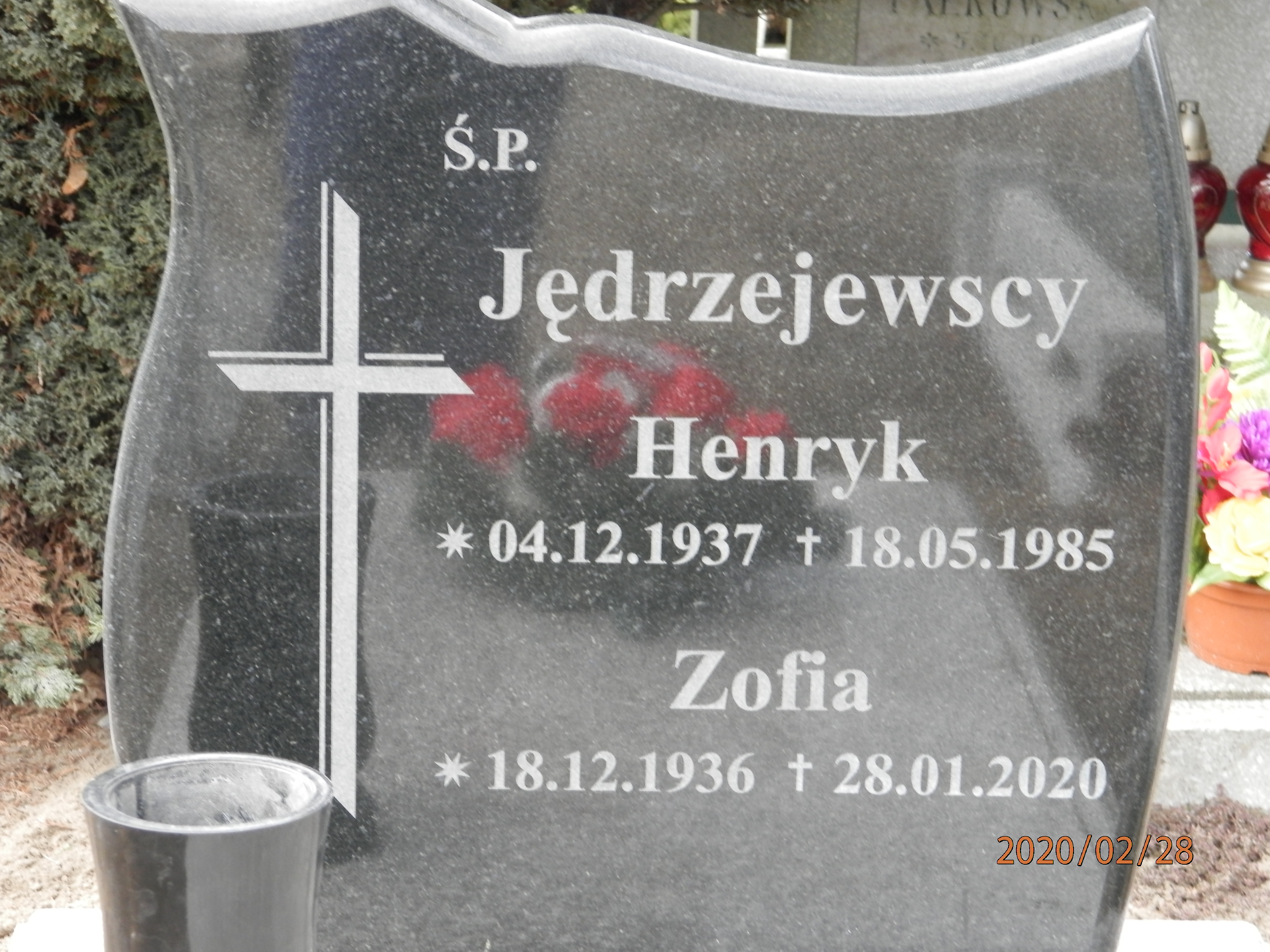 Zofia JĘDRZEJEWSKA 1936 Toruń - Grobonet - Wyszukiwarka osób pochowanych