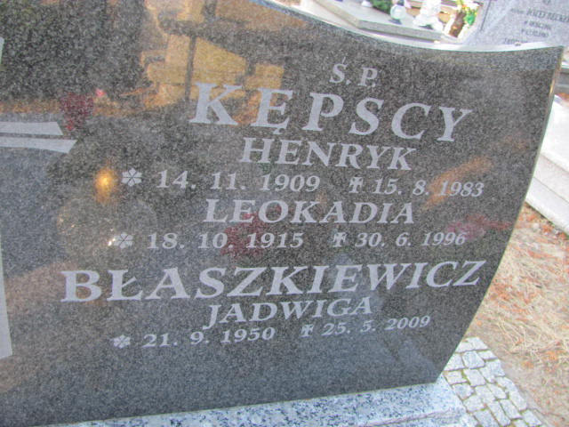 Henryk KĘPSKI 1909 Toruń - Grobonet - Wyszukiwarka osób pochowanych