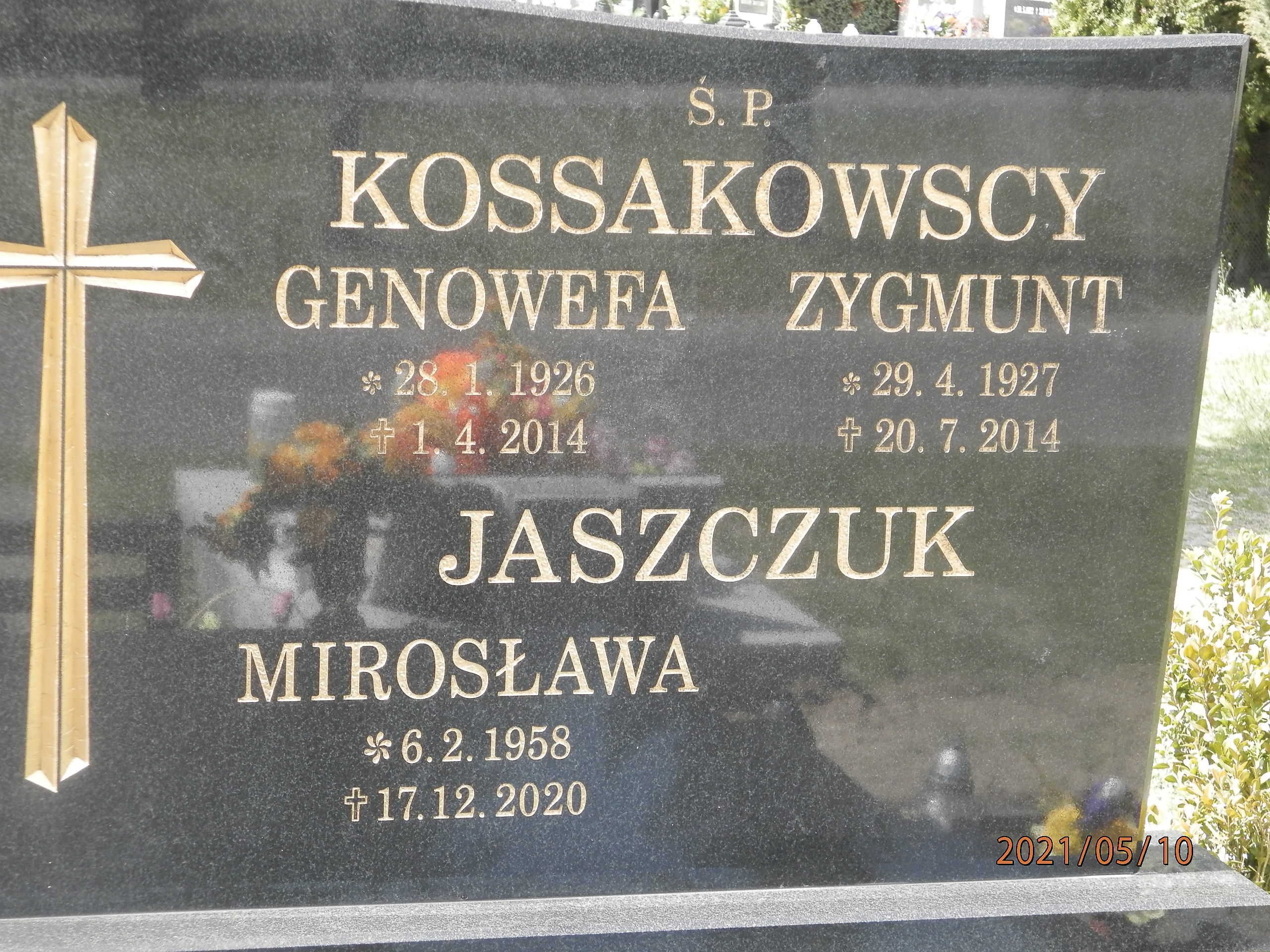 Genowefa KOSSAKOWSKA 1926 Toruń - Grobonet - Wyszukiwarka osób pochowanych