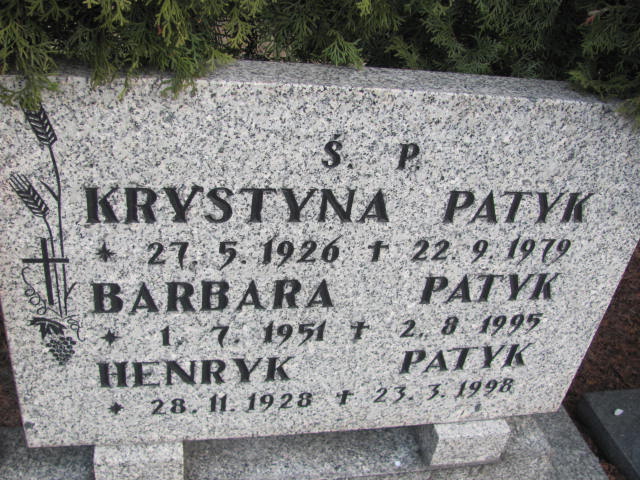 Henryk PATYK 1928 Toruń - Grobonet - Wyszukiwarka osób pochowanych