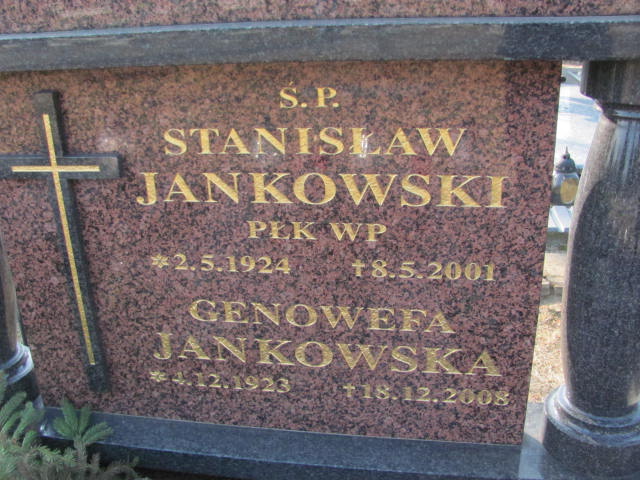 Genowefa JANKOWSKA 1923 Toruń - Grobonet - Wyszukiwarka osób pochowanych