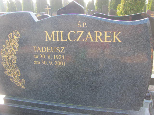Tadeusz MILCZAREK 1924 Toruń - Grobonet - Wyszukiwarka osób pochowanych