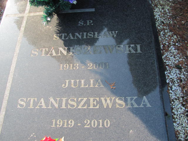 Julia STANISZEWSKA 1919 Toruń - Grobonet - Wyszukiwarka osób pochowanych