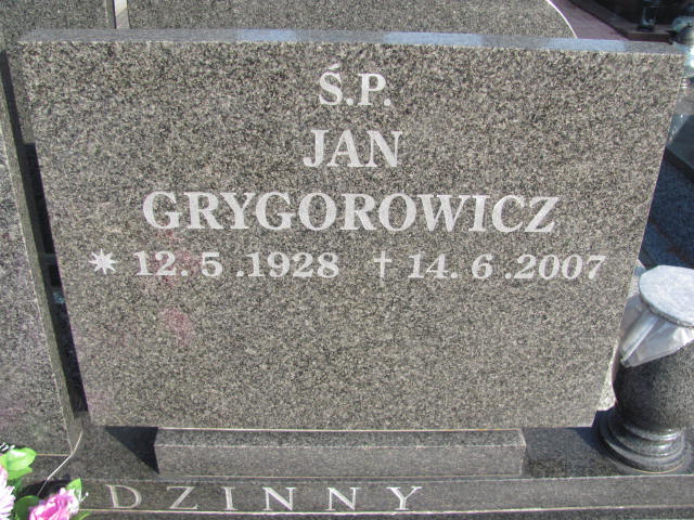 Grzegorz GRYGOROWICZ Toruń - Grobonet - Wyszukiwarka osób pochowanych