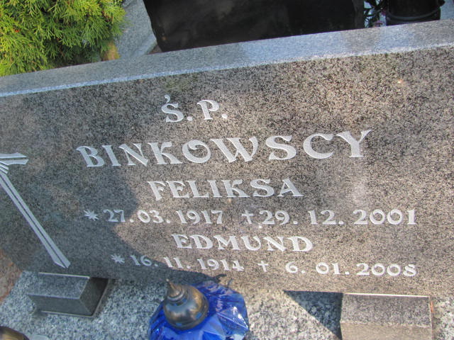 Edmund BINKOWSKI 1914 Toruń - Grobonet - Wyszukiwarka osób pochowanych