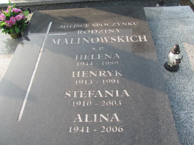 Helena Stefania MALINOWSKA- ŁAZARCZYK 1944 Toruń - Grobonet - Wyszukiwarka osób pochowanych