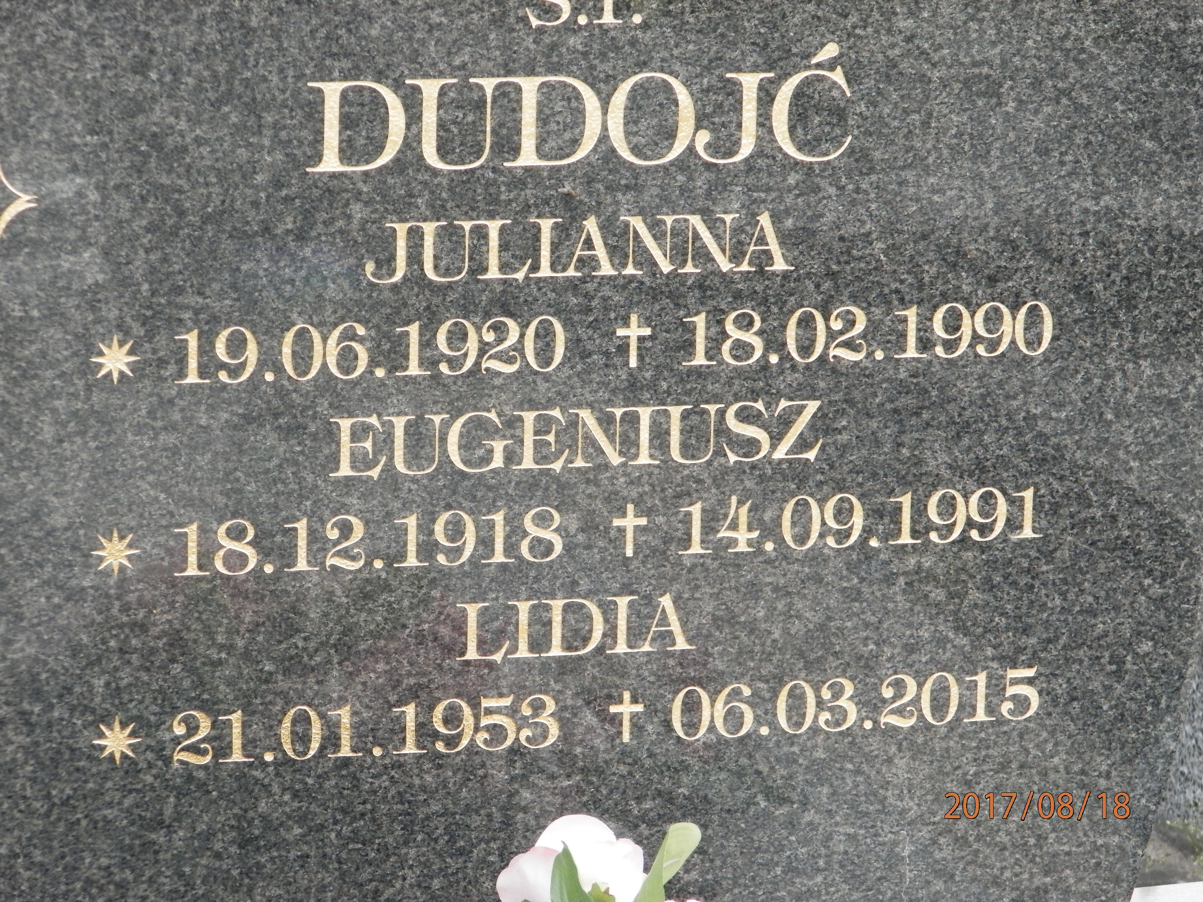 Eugeniusz DUDOJĆ 1918 Toruń - Grobonet - Wyszukiwarka osób pochowanych