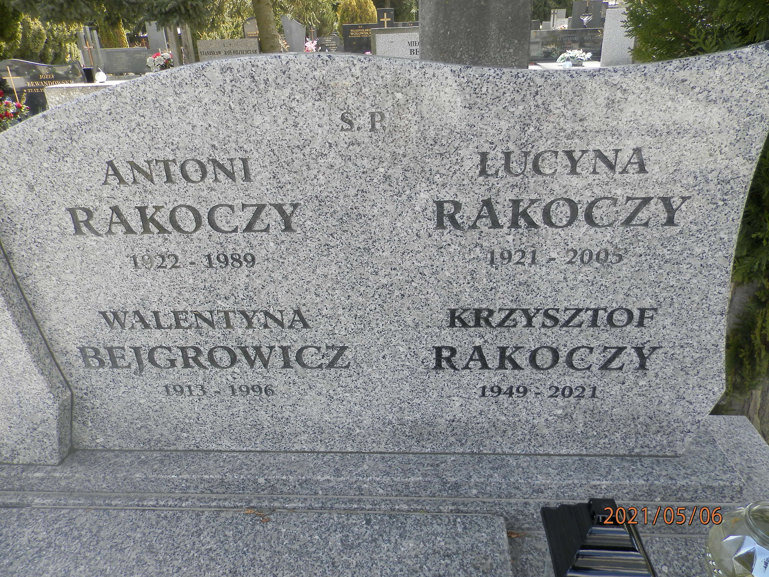 Walentyna BEJGROWICZ 1913 Toruń - Grobonet - Wyszukiwarka osób pochowanych