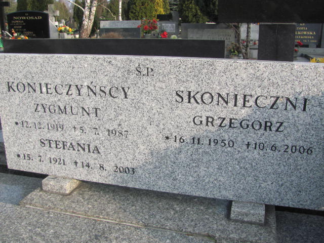 Grzegorz SKONIECZNY 1950 Toruń - Grobonet - Wyszukiwarka osób pochowanych