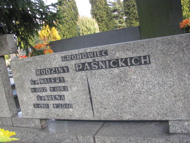 WALERY WALENTY PAŚNICKI 1902 Toruń - Grobonet - Wyszukiwarka osób pochowanych
