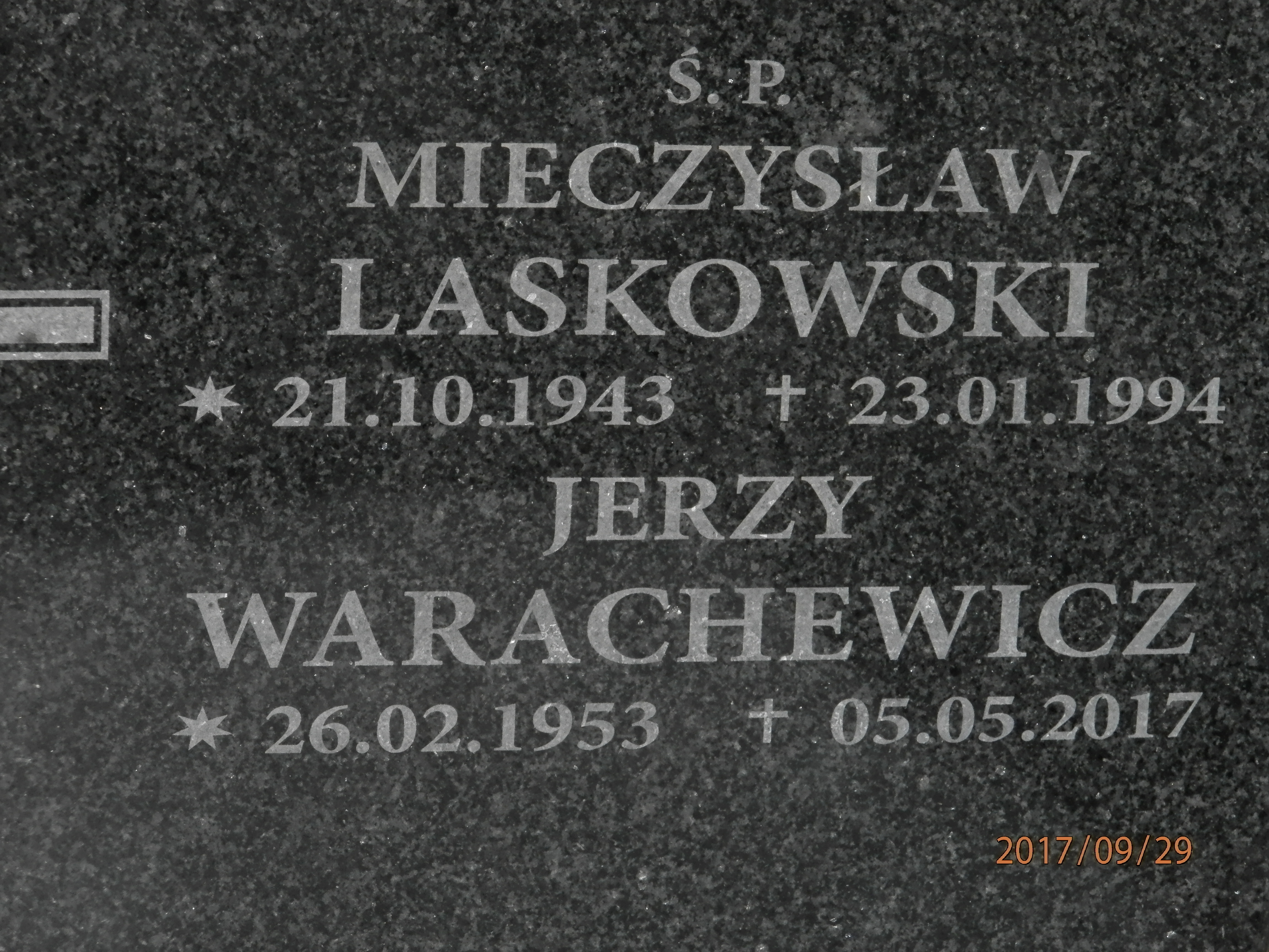 Mieczysław LASKOWSKI 1943 Toruń - Grobonet - Wyszukiwarka osób pochowanych