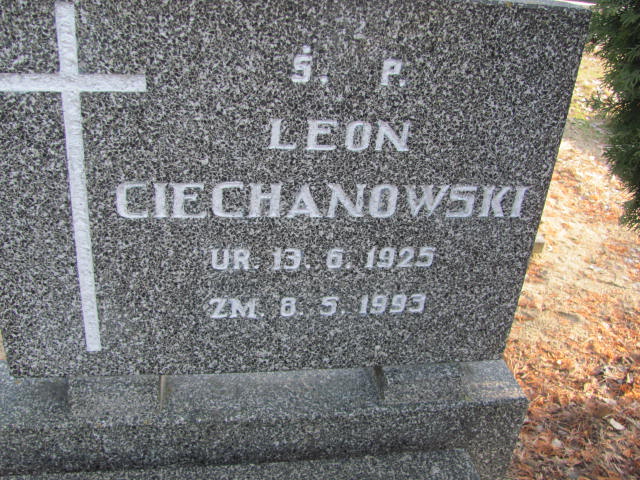 Leon CIECHANOWSKI 1925 Toruń - Grobonet - Wyszukiwarka osób pochowanych