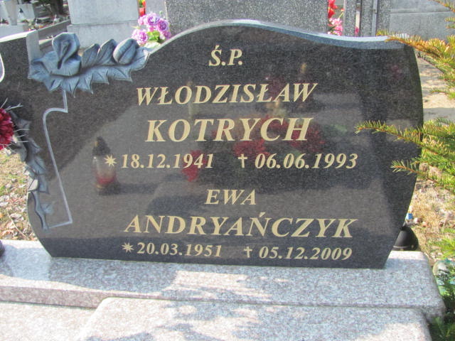 Włodzisław KOTRYCH 1941 Toruń - Grobonet - Wyszukiwarka osób pochowanych