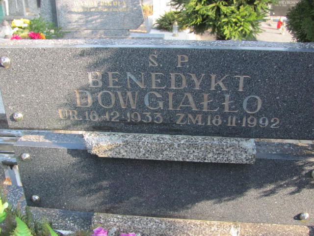 Benedykt DOWGIAŁŁO 1933 Toruń - Grobonet - Wyszukiwarka osób pochowanych