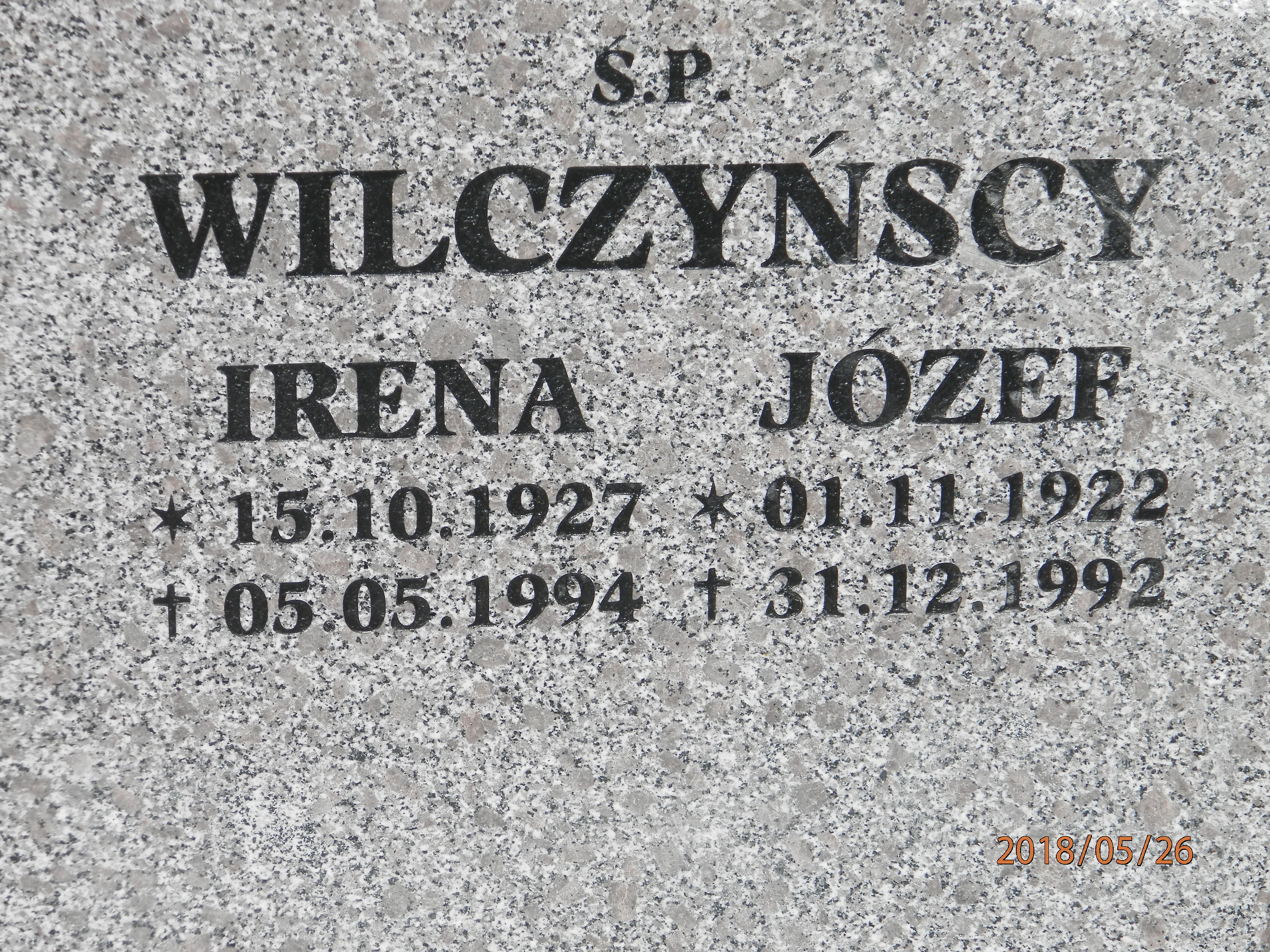 Józef WILCZYŃSKI 1922 Toruń - Grobonet - Wyszukiwarka osób pochowanych