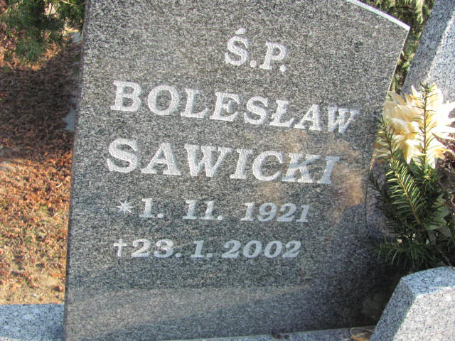 Bolesław SAWICKI 1921 Toruń - Grobonet - Wyszukiwarka osób pochowanych