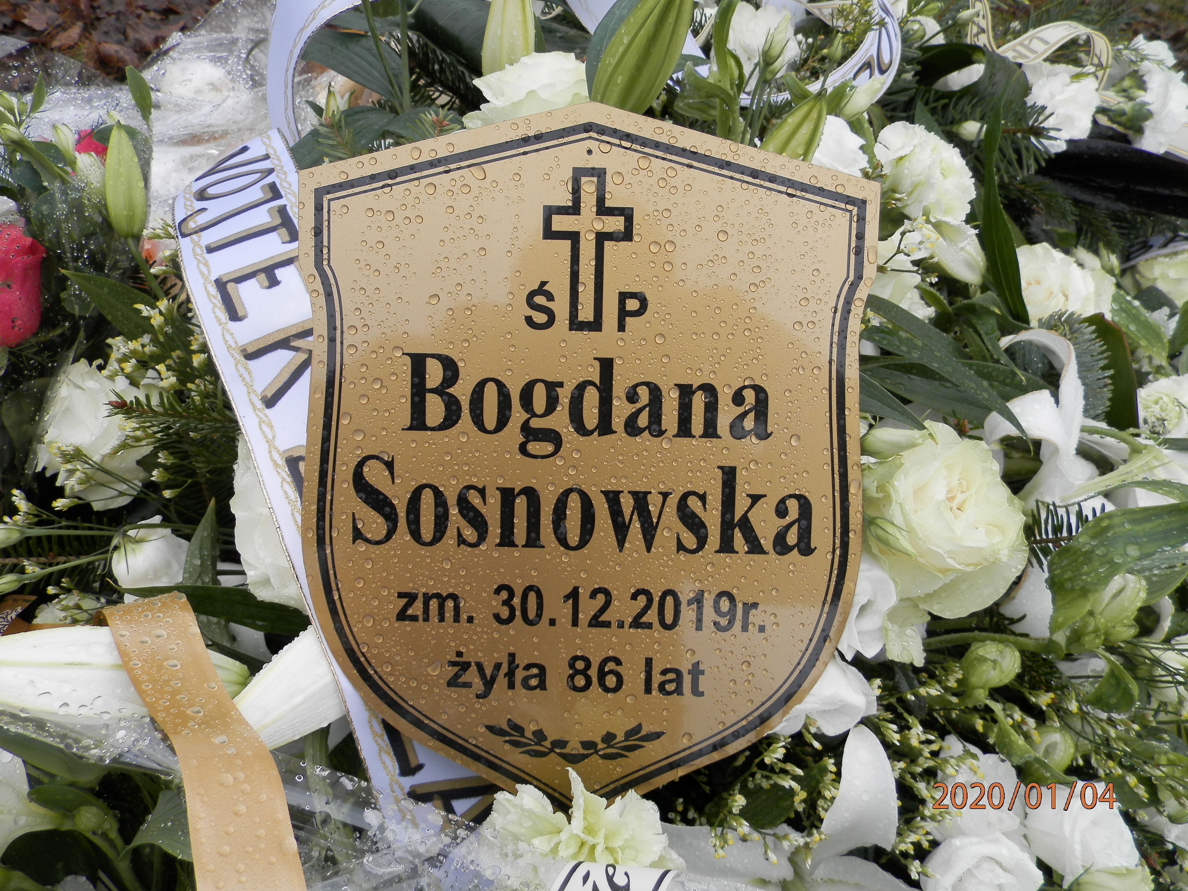 Bogdana SOSNOWSKA  1933 Toruń - Grobonet - Wyszukiwarka osób pochowanych