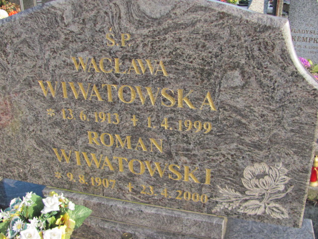 Wacława WIWATOWSKA 1913 Toruń - Grobonet - Wyszukiwarka osób pochowanych