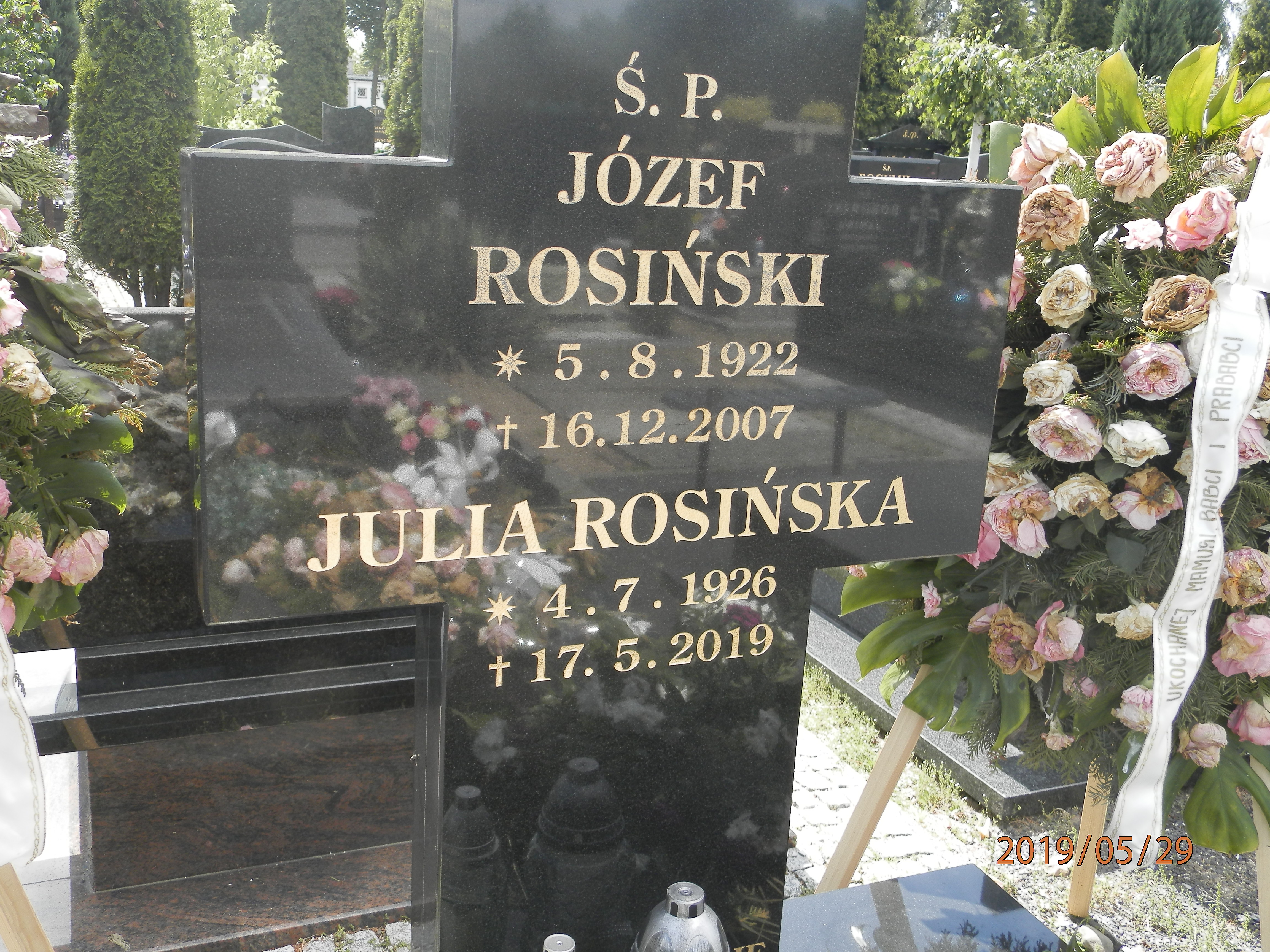 Józef ROSIŃSKI 1922 Toruń - Grobonet - Wyszukiwarka osób pochowanych