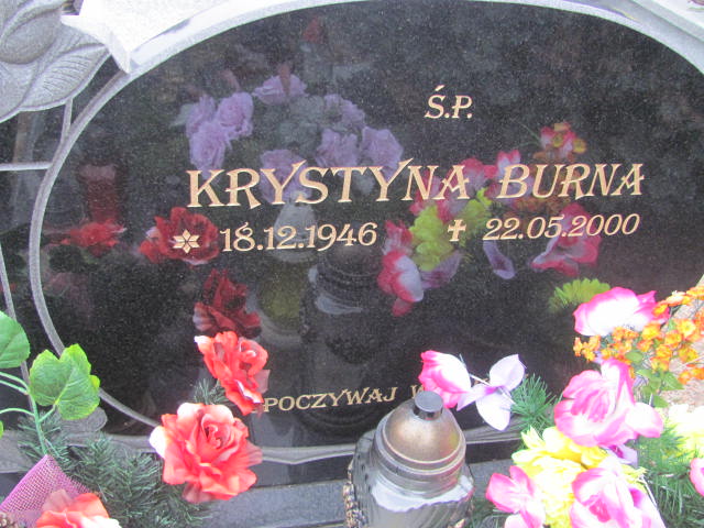 Krystyna BURNA 1946 Toruń - Grobonet - Wyszukiwarka osób pochowanych
