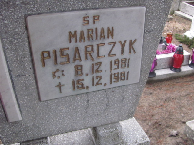 Marian PISARCZYK 1981 Toruń - Grobonet - Wyszukiwarka osób pochowanych
