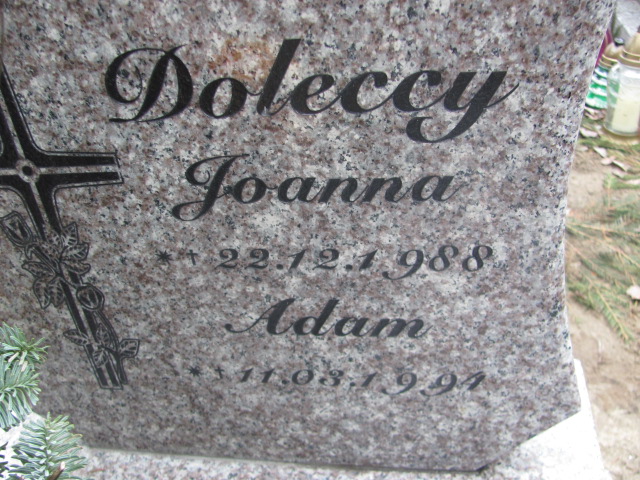 Joanna DOLECKA 1988 Toruń - Grobonet - Wyszukiwarka osób pochowanych