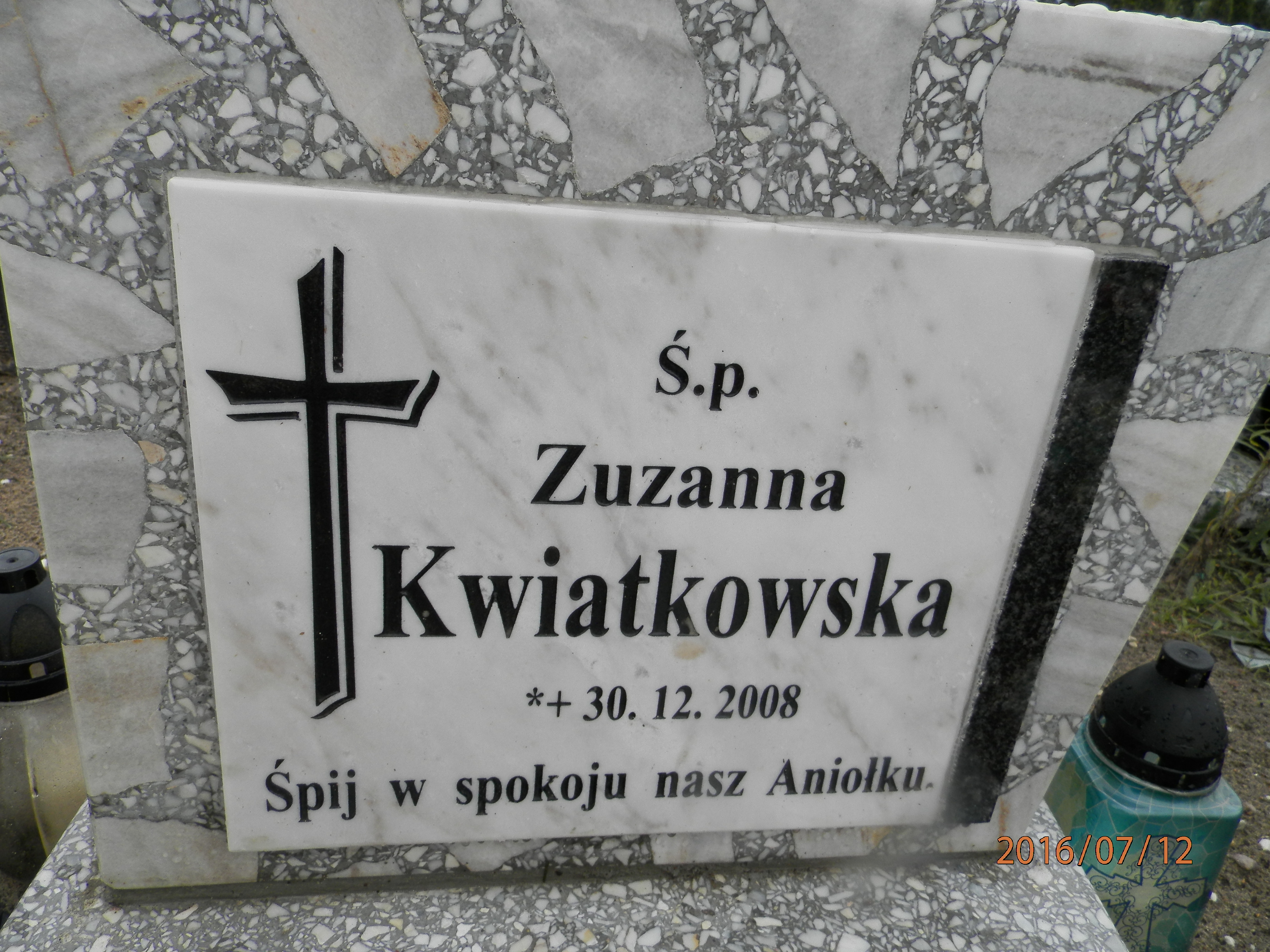 Zuzanna KWIATKOWSKA 2008 Toruń - Grobonet - Wyszukiwarka osób pochowanych