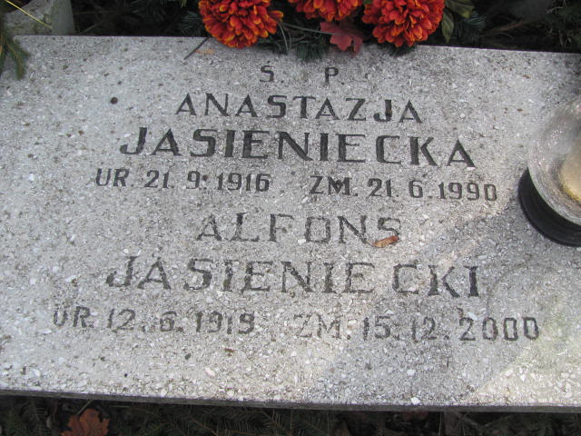 Alfons JASIENIECKI 1919 Toruń - Grobonet - Wyszukiwarka osób pochowanych