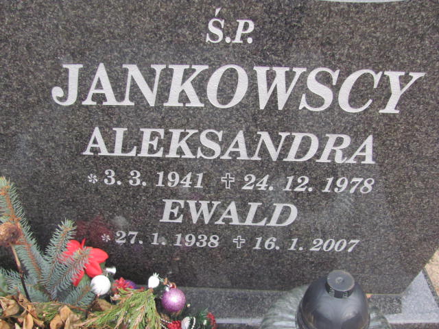 Aleksandra JANKOWSKA 1941 Toruń - Grobonet - Wyszukiwarka osób pochowanych