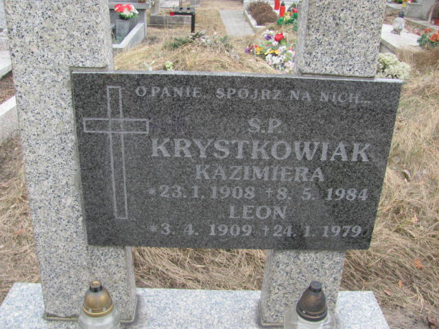 Kazimiera KRYSTKOWIAK 1908 Toruń - Grobonet - Wyszukiwarka osób pochowanych