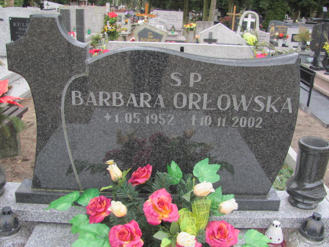 Barbara ORŁOWSKA 1952 Toruń - Grobonet - Wyszukiwarka osób pochowanych