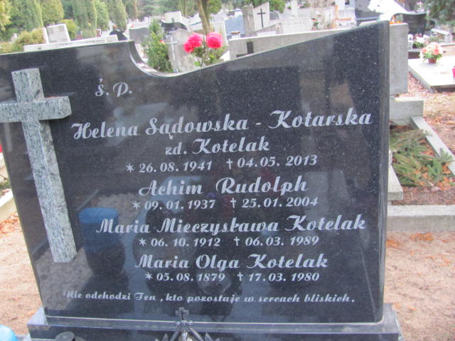 Maria KOTELAK 1912 Toruń - Grobonet - Wyszukiwarka osób pochowanych