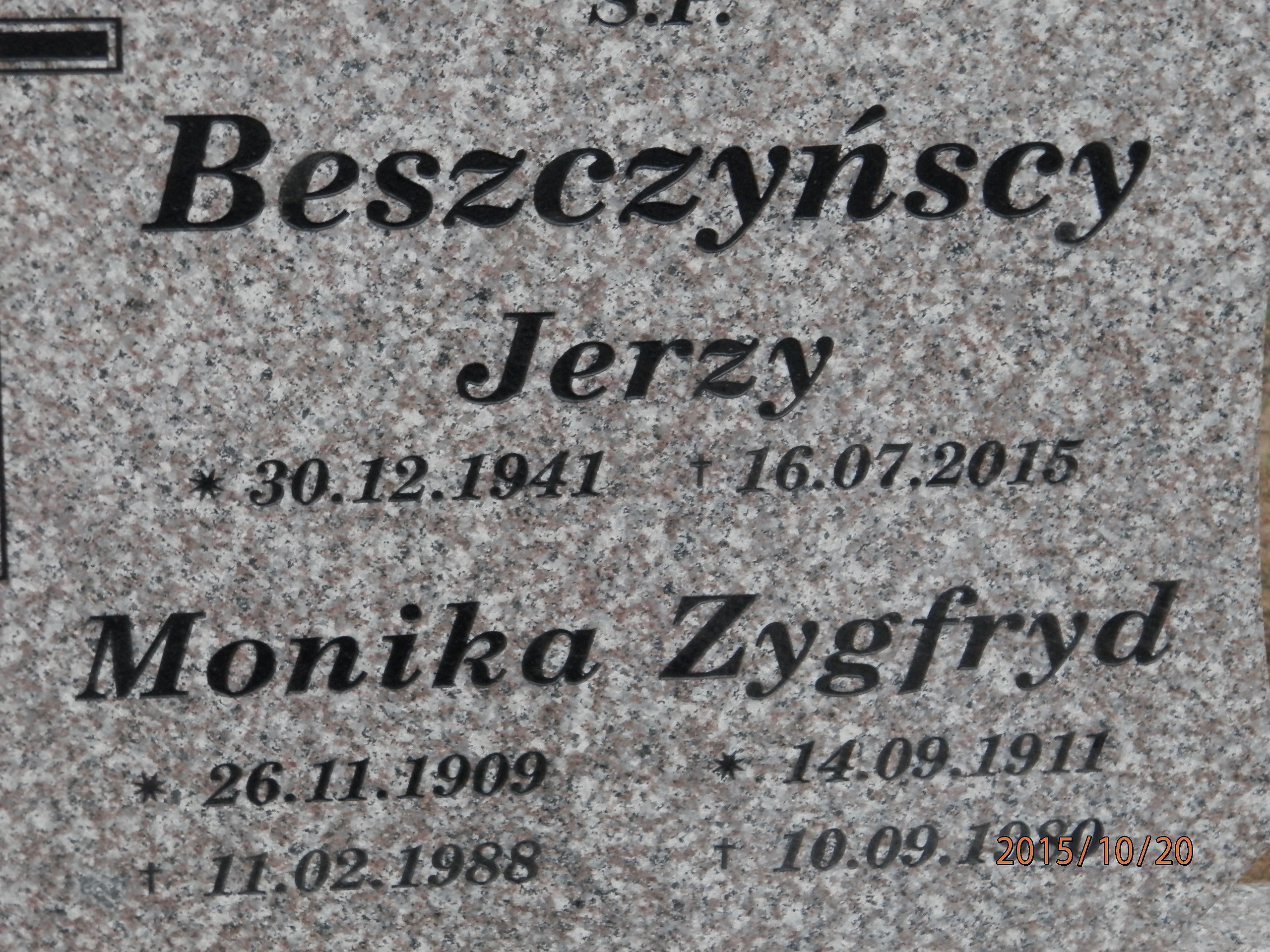 Jerzy BESZCZYŃSKI 1941 Toruń - Grobonet - Wyszukiwarka osób pochowanych