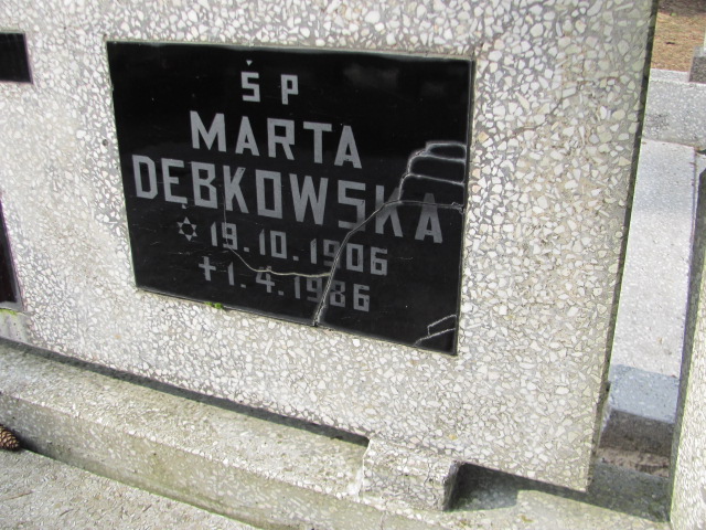 Marta DĄBKOWSKA 1906 Toruń - Grobonet - Wyszukiwarka osób pochowanych