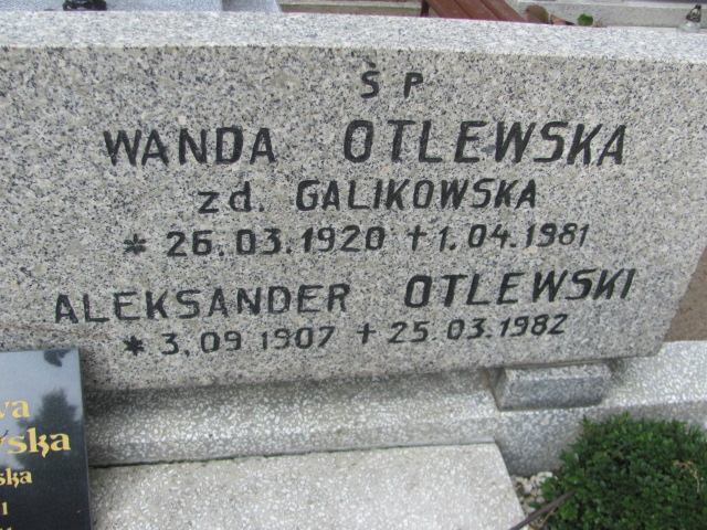 Wanda OTLEWSKA 1929 Toruń - Grobonet - Wyszukiwarka osób pochowanych