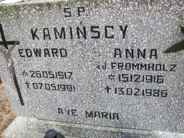 Anna KAMIŃSKA 1916 Toruń - Grobonet - Wyszukiwarka osób pochowanych