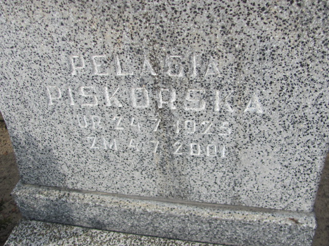 Pelagia PISKORSKA 1925 Toruń - Grobonet - Wyszukiwarka osób pochowanych
