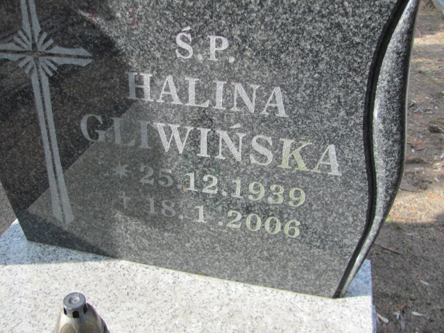 Halina GLIWIŃSKA 1939 Toruń - Grobonet - Wyszukiwarka osób pochowanych