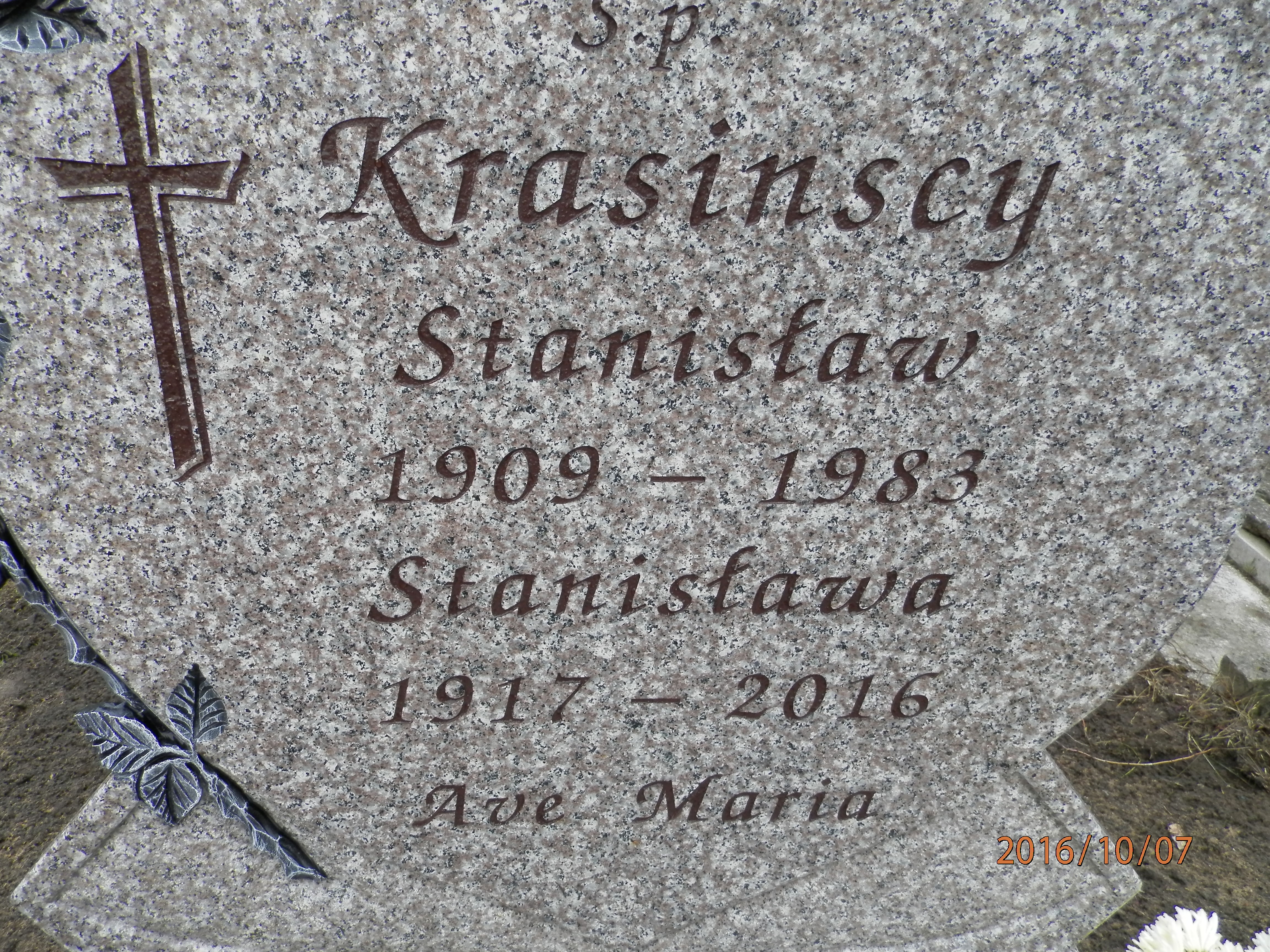 Stanisław KRASIŃSKI 1909 Toruń - Grobonet - Wyszukiwarka osób pochowanych