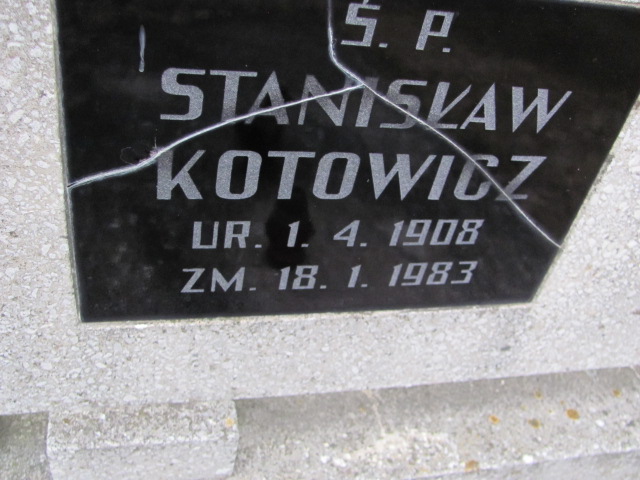 Stanisław KOTOWICZ 1908 Toruń - Grobonet - Wyszukiwarka osób pochowanych