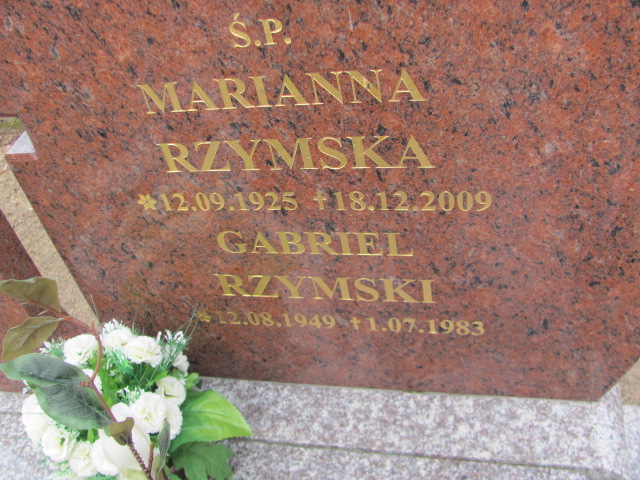 Marianna RZYMSKA 1925 Toruń - Grobonet - Wyszukiwarka osób pochowanych