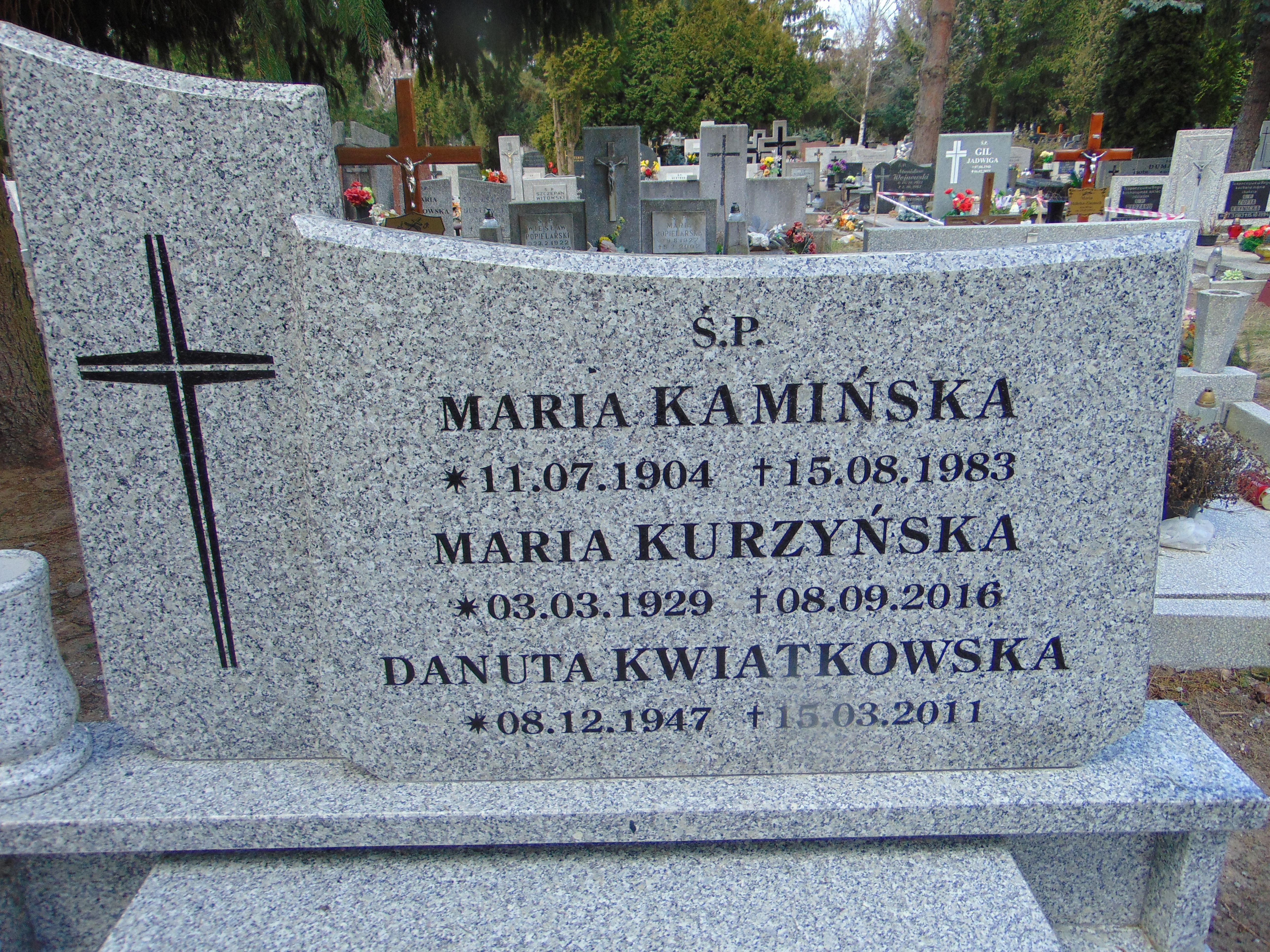 Grób MARIA  KURZYŃSKA 